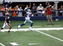 Dez Bryant of the Dallas Cowboys returns a punt for a touchdown against the Chicago Bears. Photo by George Walker